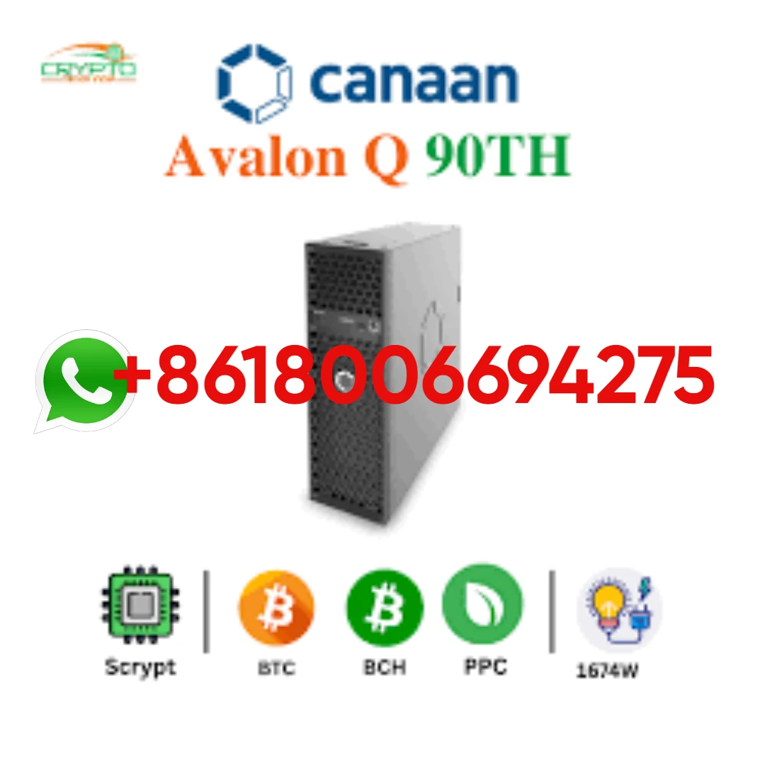B. ÚLTIMO Minerador doméstico Canaan Avalon Q Bitcoin 90Th/s 1674W±5%