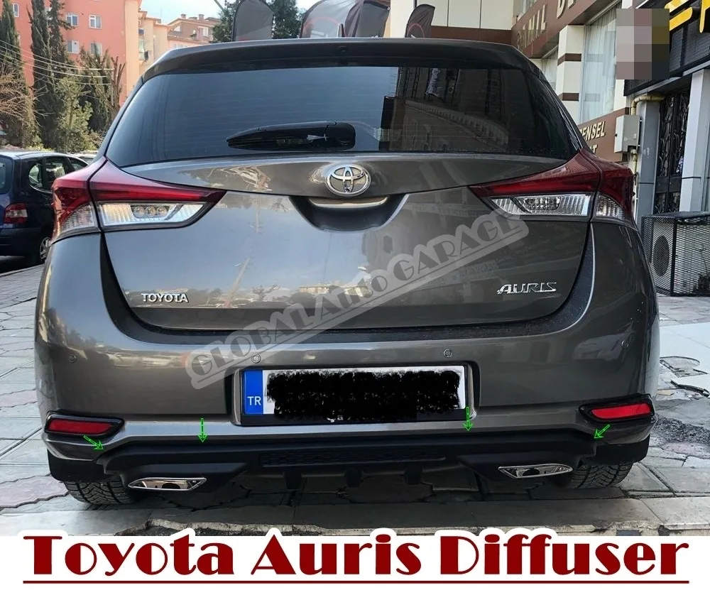 

For Toyota Auris Diffuser 2015 2016 2017 2018 2019 2020 Extension Rear Bumper Attachment Car Styling Auto Accessory Universal