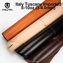 WUTA 3-4mm Thick Full Grain Cowhide Leather Hide Tooling Shoulder & Butt Vegetable Tanned Leather Pieces Craft DIY Belt Strap