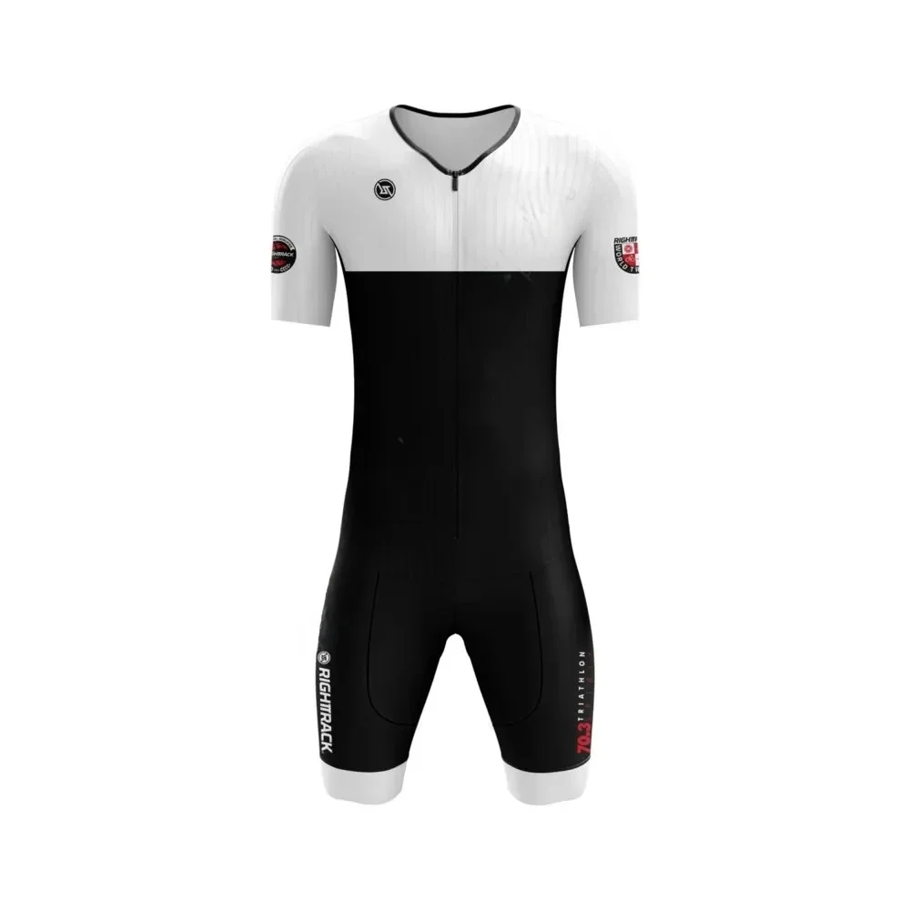 AliExpress NONE Hot Sale Righttrack Sport Triathlon Skinsuit Men's Short Sleeve Jumpsuit Swimming Running Cycling Clothing Tri Suit Jumpsuit