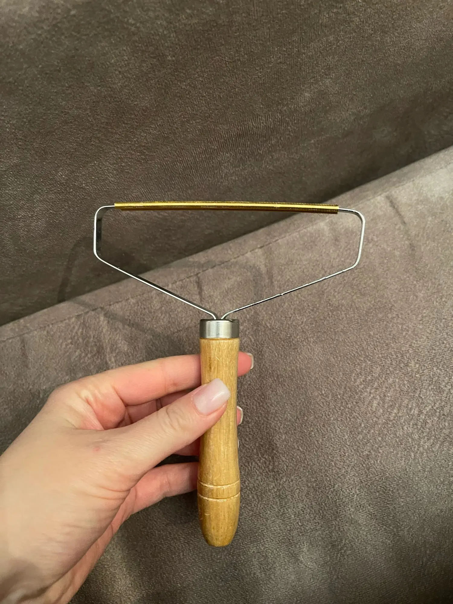 Customer review photo for Manual Pet Hair & Lint Remover Brush