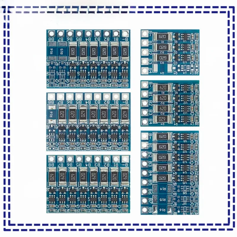 Équilibreur Li-ion 3S 4s 5s 6s 7s 8s 21V 4.2v, balayage 18650, Charge complète, fonction d'équilibre de batterie, panneau de Protection