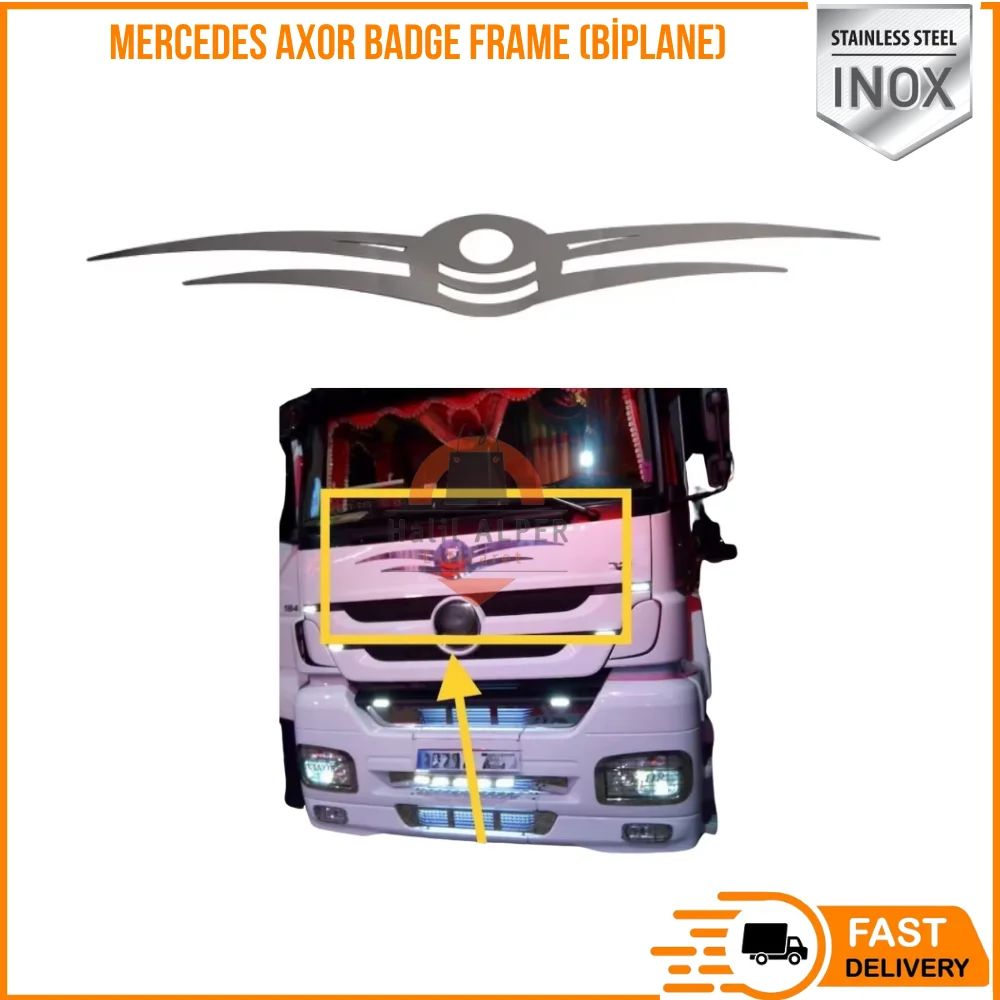 For Mercedes Axor badge frame (bilane) happy truck parts high quality satisfaction fast shipping