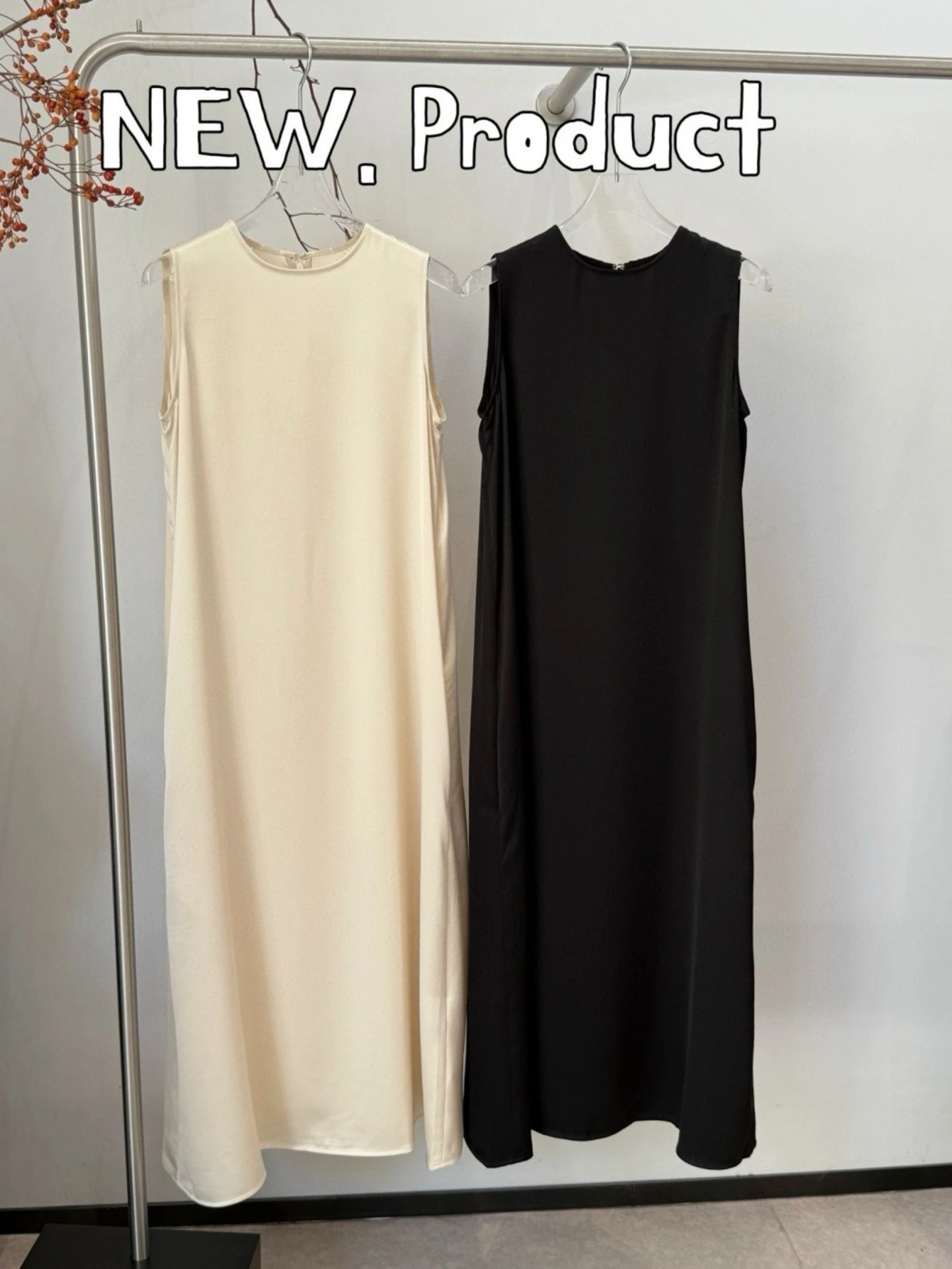 

Minimalist summer women's sleeveless loose dress