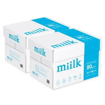 Milk A4 paper 80g 2 boxes (4000 sheets) copy paper