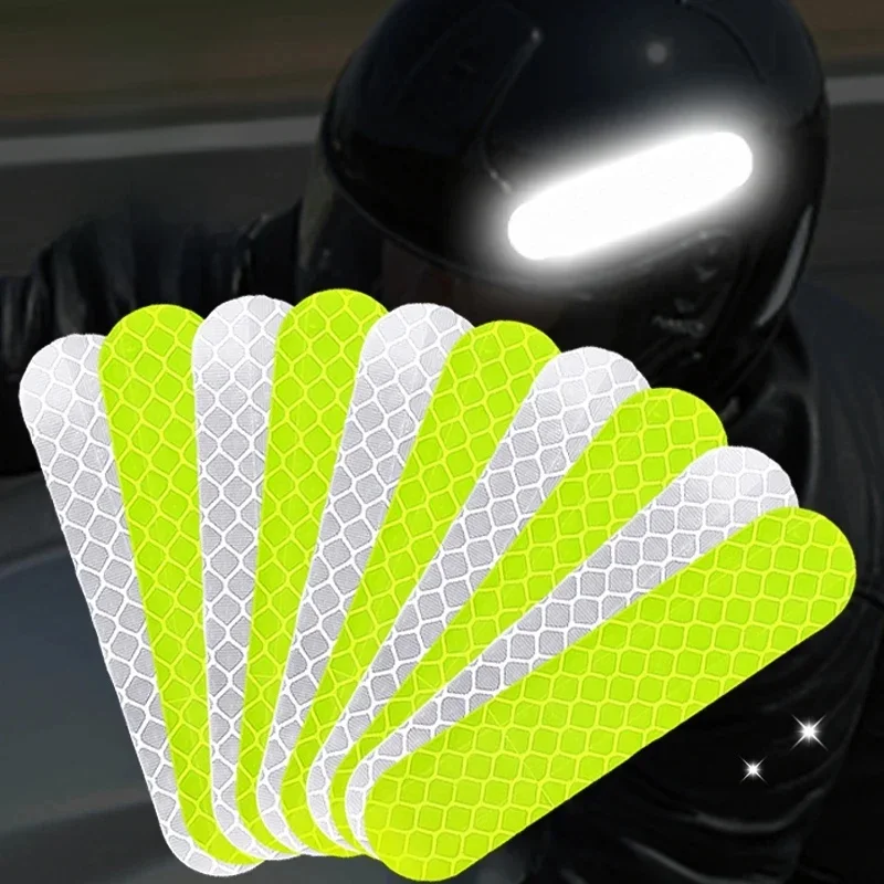 AliExpress Helmet Warning Reflective Stickers Night Safety Driving Accessories Fluorescent Decorative Stickers Bicycle Motorcycle Car Decal