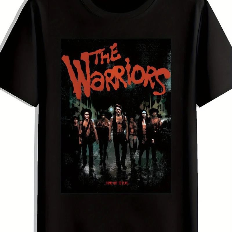 

Men'S Casual Graphic T-Shirt The Movie Print Black Short Sleeve Crew Neck Cotton Beachwear Tee Bold Graphic Tee Stretchable Fabr