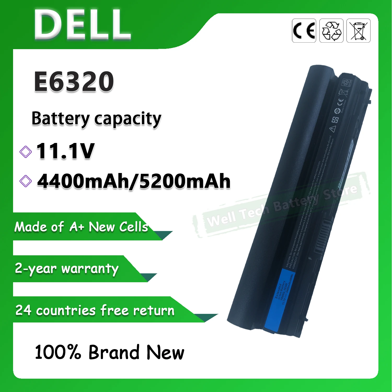 E6320 Laptop Battery for DELL Latitude E6220 E6230 E6320 E6330 E6430s Series