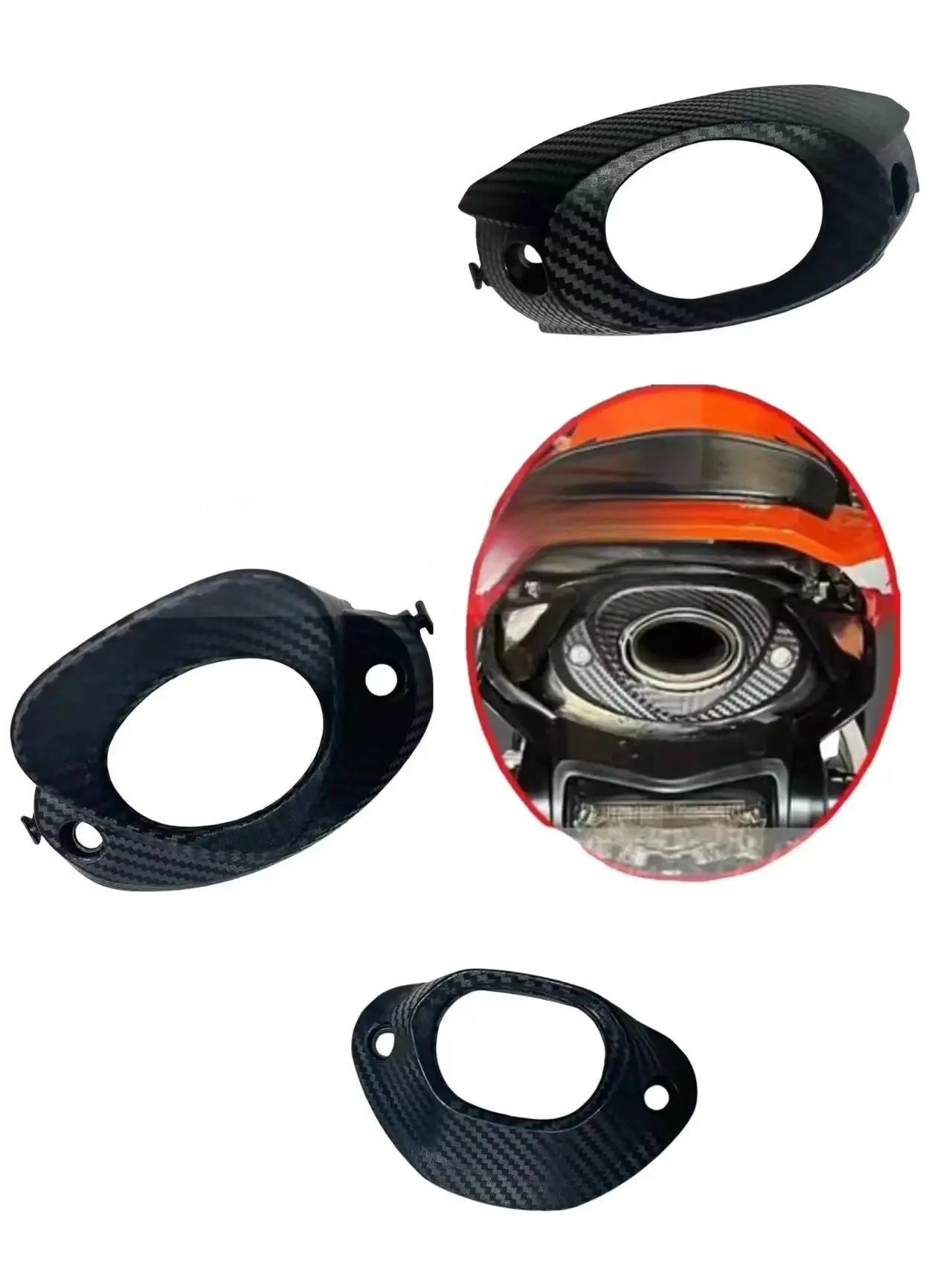 Bouchon arrière d'échappement de moto CBR600RR F5 2005 2006 2007-2009-2012-2013-2016-2019-2021 bouchon d'échappement de tuyau d'échappement