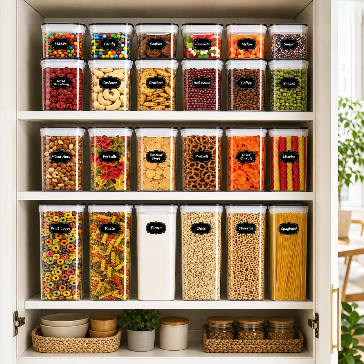 24-PCS Airtight Food Storage C - Food Storage Labels ulasan dan harga
