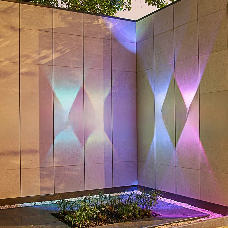 Luz de parede solar, 2led, impermeável, lâmpada atmosfera, iluminação exterior, para jardim,