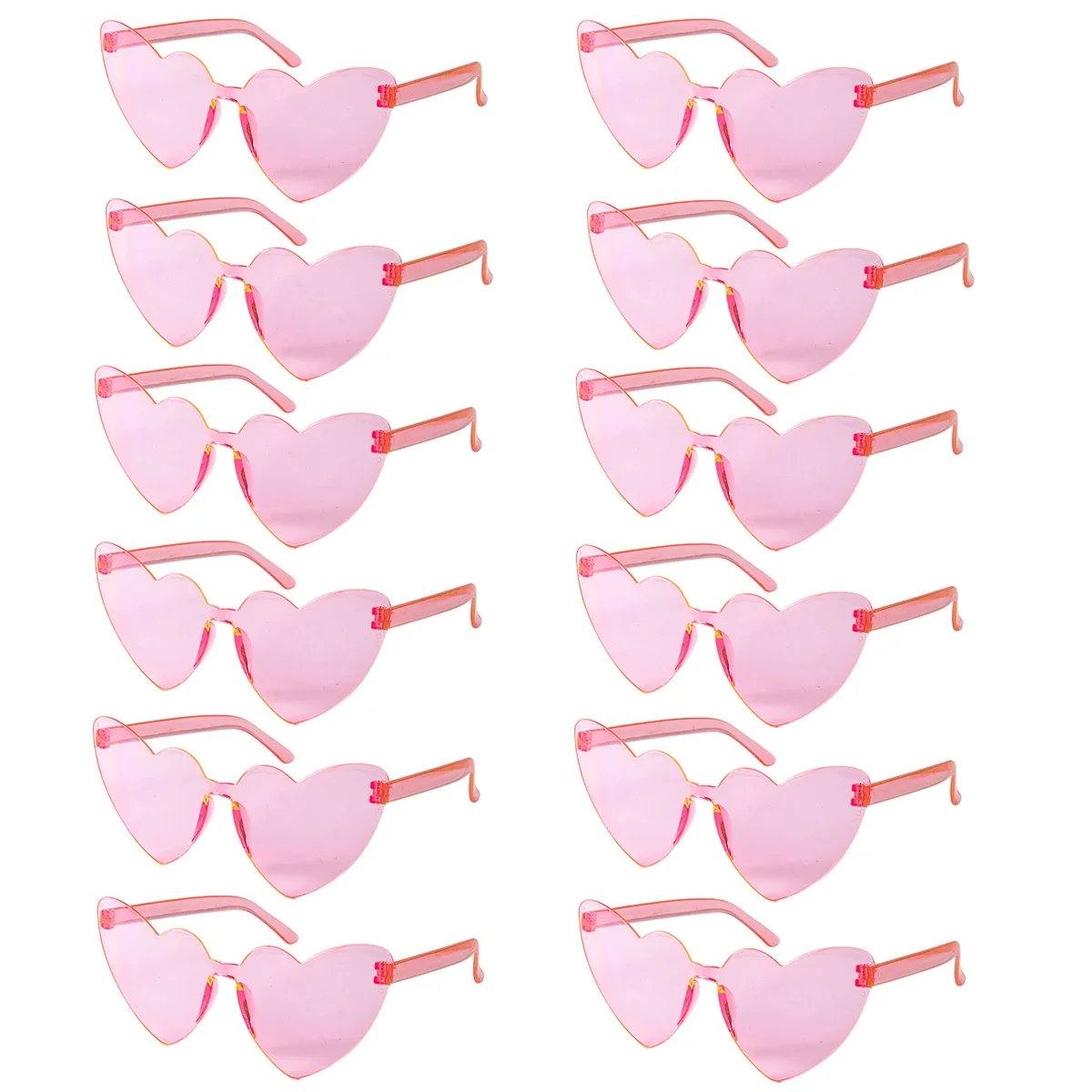 6/8/10/12szt Bachelorette Hen Party Sunglasses Pink Heart Glasses Bride To Be Bridesmaid Gifts Wedding Bridal Shower Decors — zdjęcie 2