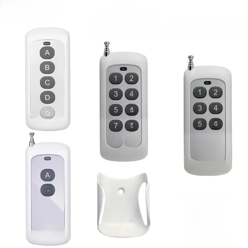 Code d'apprentissage de télécommande 433MHz, transmetteur de contrôleur sans fil longue portée 1527 1000m pour pompe à eau, lampe à moteur tubulaire