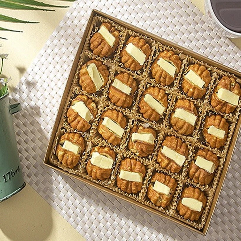 La famosa mantequilla pop de Cheonan/tempura Boo/dulces de nueces antiguas/pan de frijol dulce Tong de nuez/juego de pastel de nueces casero Pastelería de nueces de bosque postre de galletas de nueces
