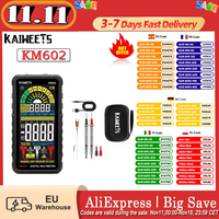 Kaiweets Km602 Smart Digital Multimeter 6000 Counts True-Rms Meter 1200Mah Rechargeable Battery - Black