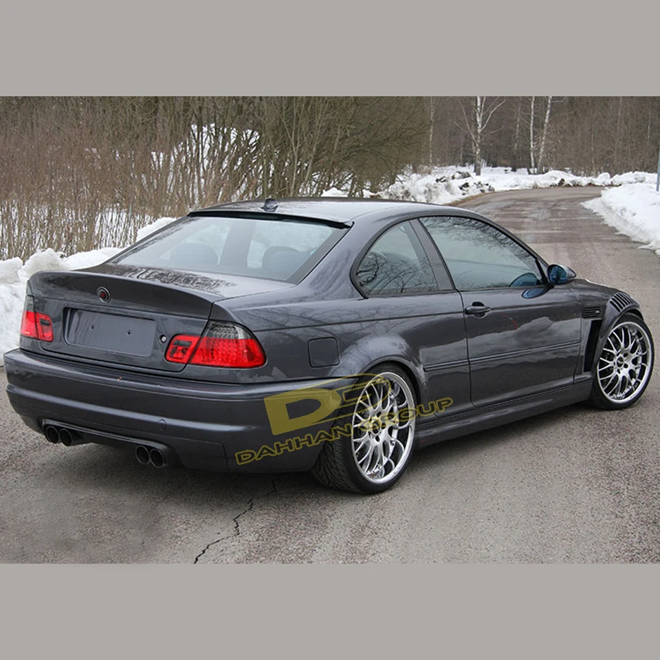 B.M.W 3 Series E46 1997 - 2006 CSL Style 3 Doors Coupe Rear Trunk Boot Spoiler Wing Piano Gloss Black Plastic E46 M3 Kit Bodykit