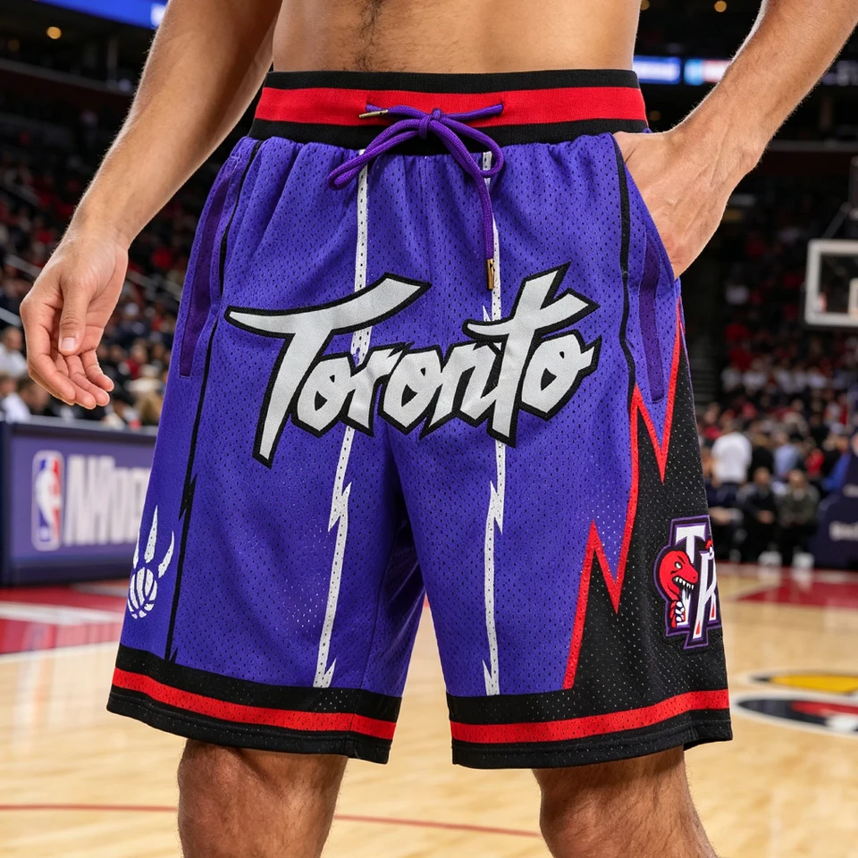 Men's Vintage Toronto Raptors Basketball Shorts