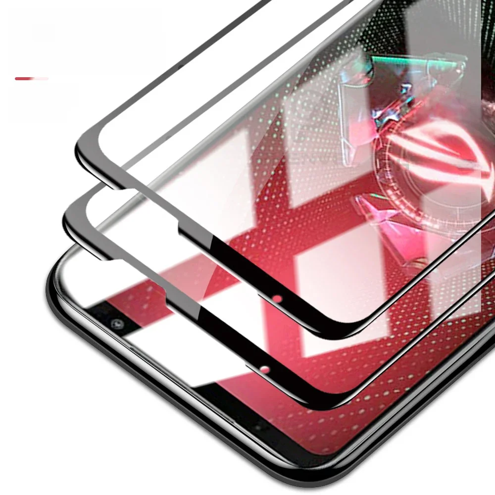Protecteur d'écran en verre trempé pour téléphone Asus Rog 5 3 7 6D 5S 6 8 9 Pro, verre de protection oléophobe