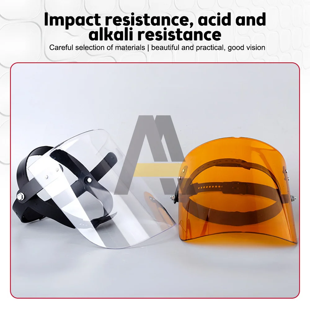 Anti Splash Welding Mask Adjustable Transparent Helmet Double Protection Hood Welding Mask Anti Impact Welding Glasses for Grind