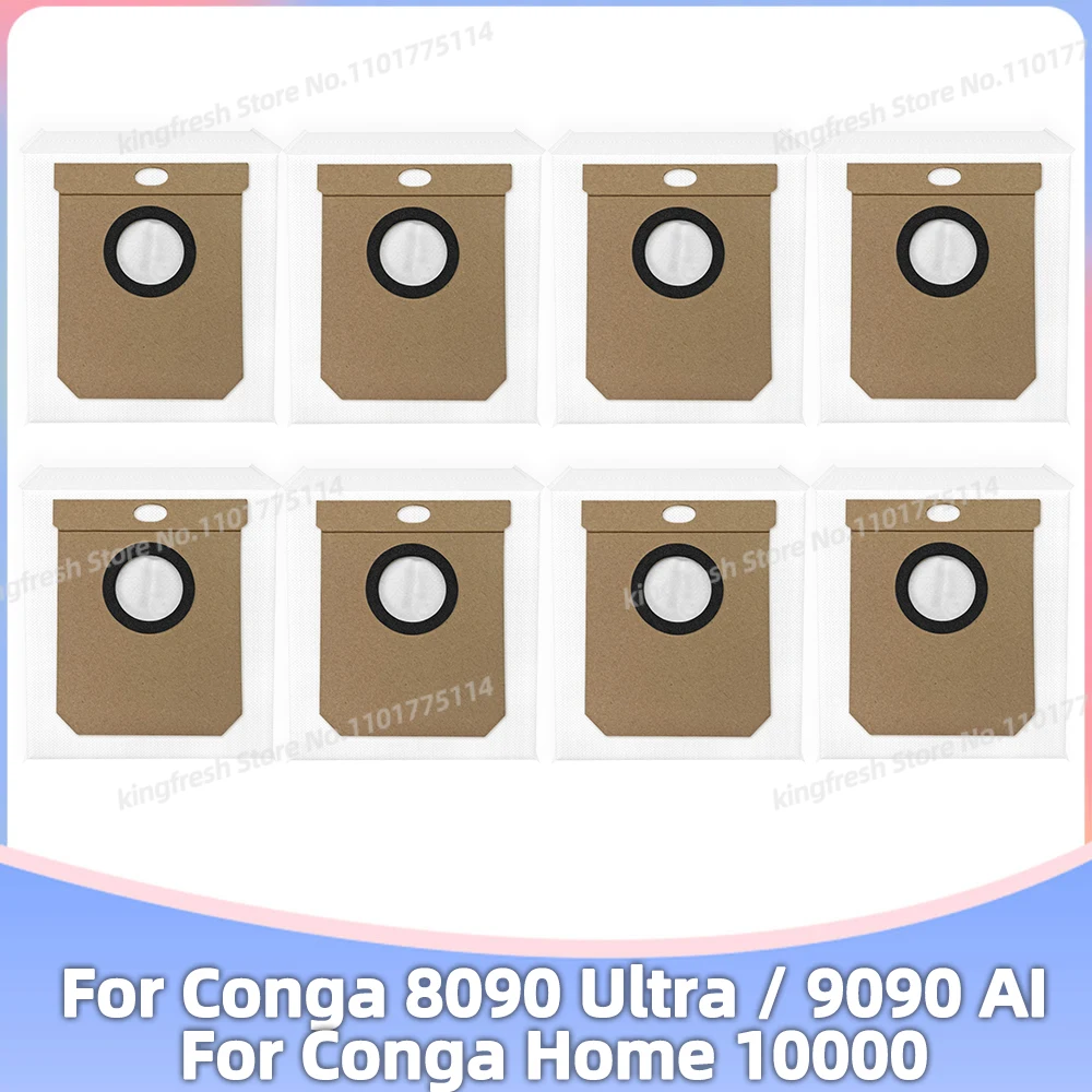 Fit For Conga 8090 Ultra / 9090 AI, Conga Home 10000, Eufy L50 L60 SES, Everybot Q5, Roidmi EVE CC Dust Bag Replacement Parts