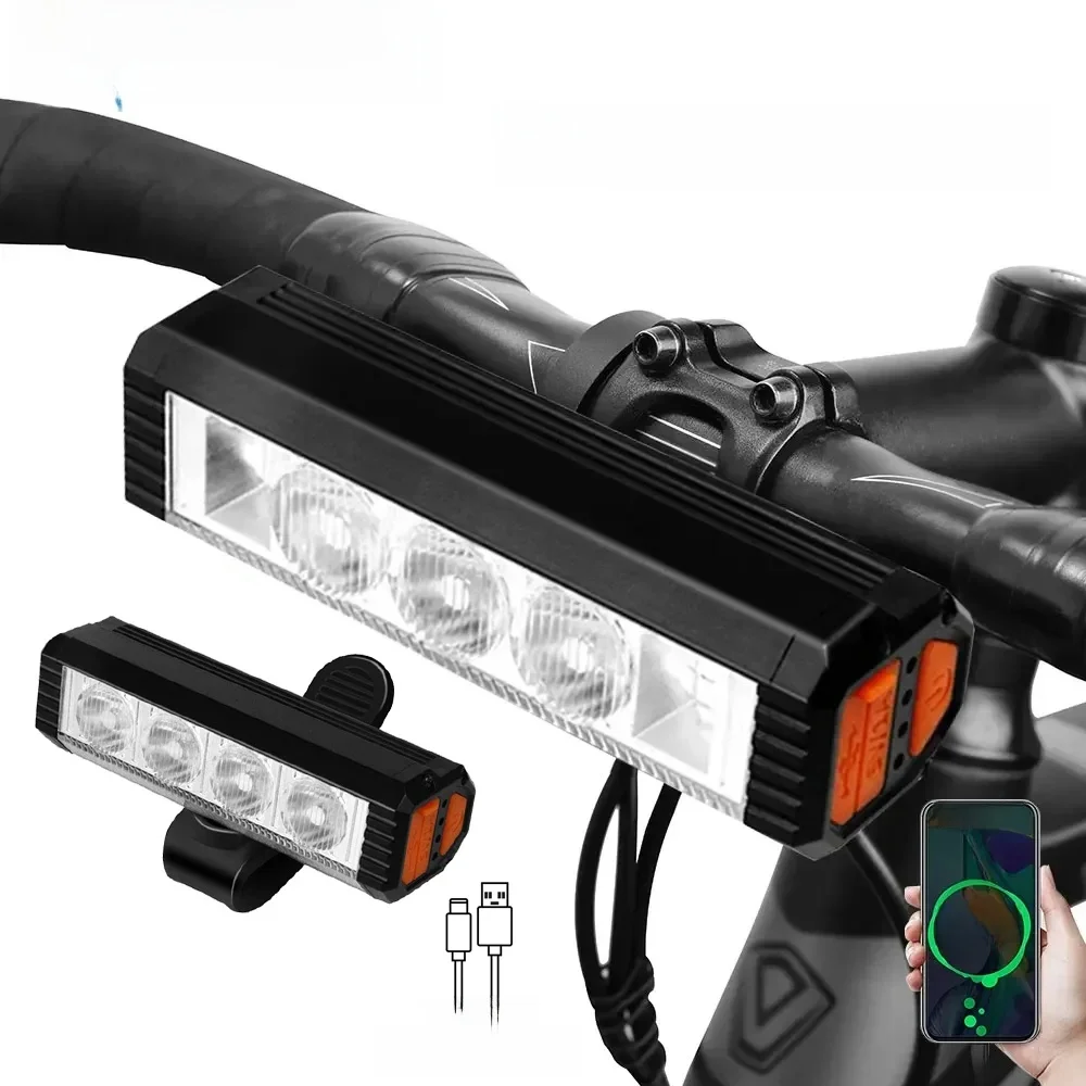 AliExpress cycle zone Super Bright Bike Headlight Bicycle Front Light Type-C Rechargeable Flashlight for Bike MTB Road Cycling Lamp for Night Riding