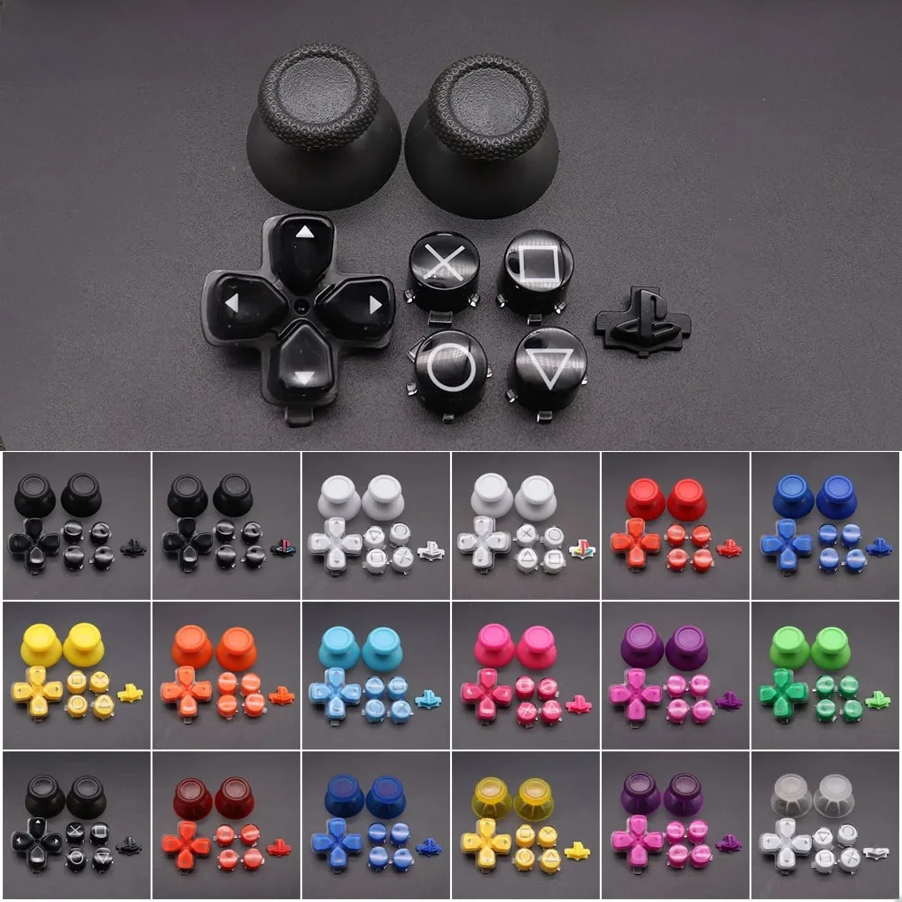 Boutons ABXY & d-pad boutons de déclenchement pour contrôleur PS5 tête de jeu champignon analogique bascule bouton d'accueil retour interrupteur d'alimentation arrière