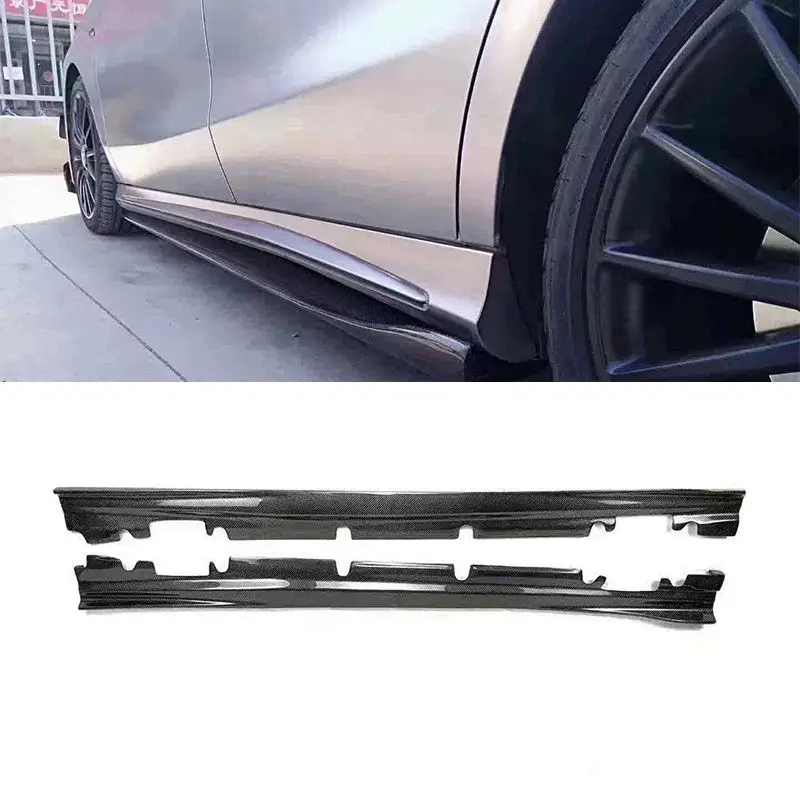 Carbon Fiber Side Step Skirt For Mercedes Benz W176 A45 Amg Acesorries,100% TESTED WELL