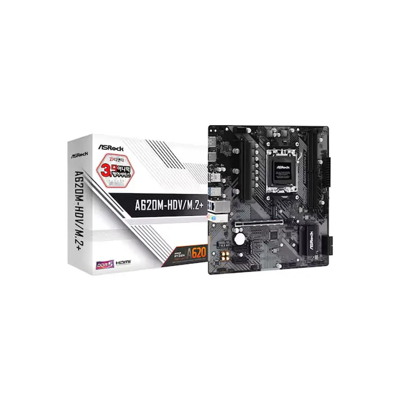 [D & D Official Certified Store] ASRock A620M-HDVD/M.2(+) Main Board D & D