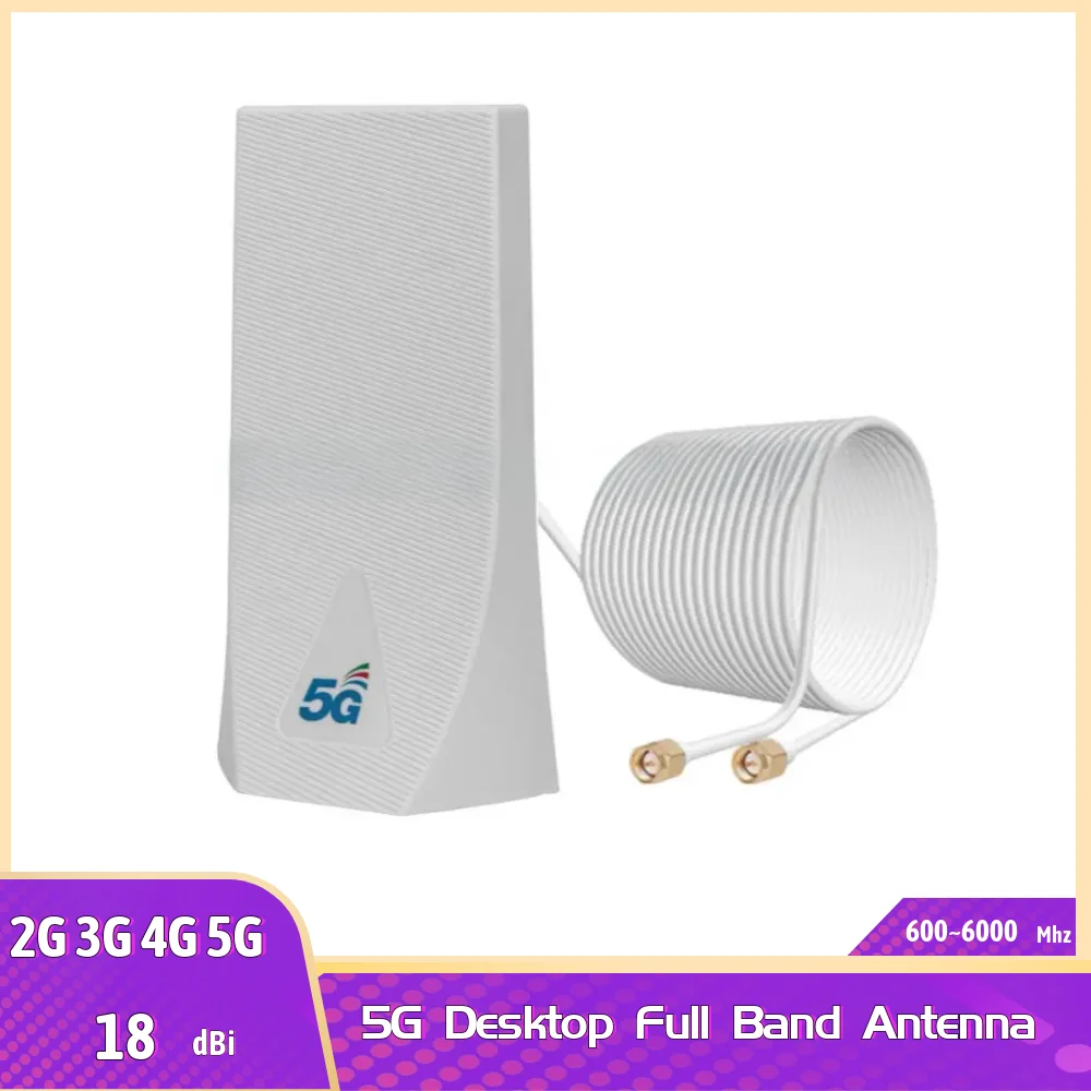 High Gain 18db Indoor/Outdoor LTE 5G Flat Waterproof Antenna Full Band Full network  Antenna 2G/3G/4G/5G Router Booster Antenna