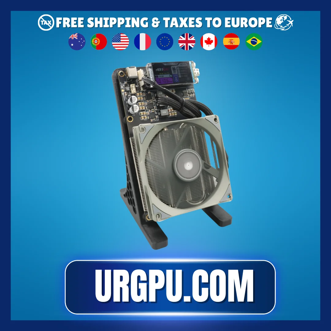 

Bitaxe NerdQaxe++ 4,8TH/s 68 Вт Asic Bitcoins Miner 4 шт. BM1370 Чип Solo BTC 2,4G WiFi Майнинг с открытым исходным кодом