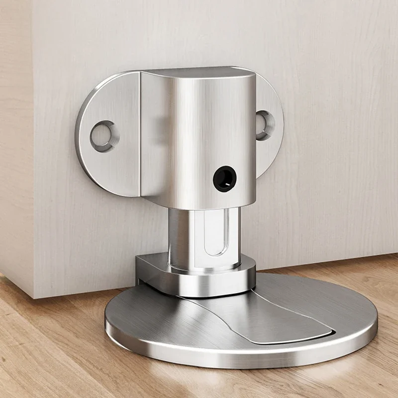 KAK – butée de porte magnétique réglable sans poinçon, en alliage de Zinc, Anti-collision, quincaillerie de porte cachée