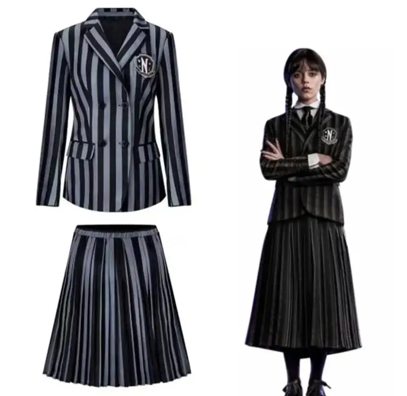 Wednesday Addams Girls Black tulle dress Wednesday Addams NevermoreWednesday Addams Jenna Ortega Nevermore Academy Uniform image 3