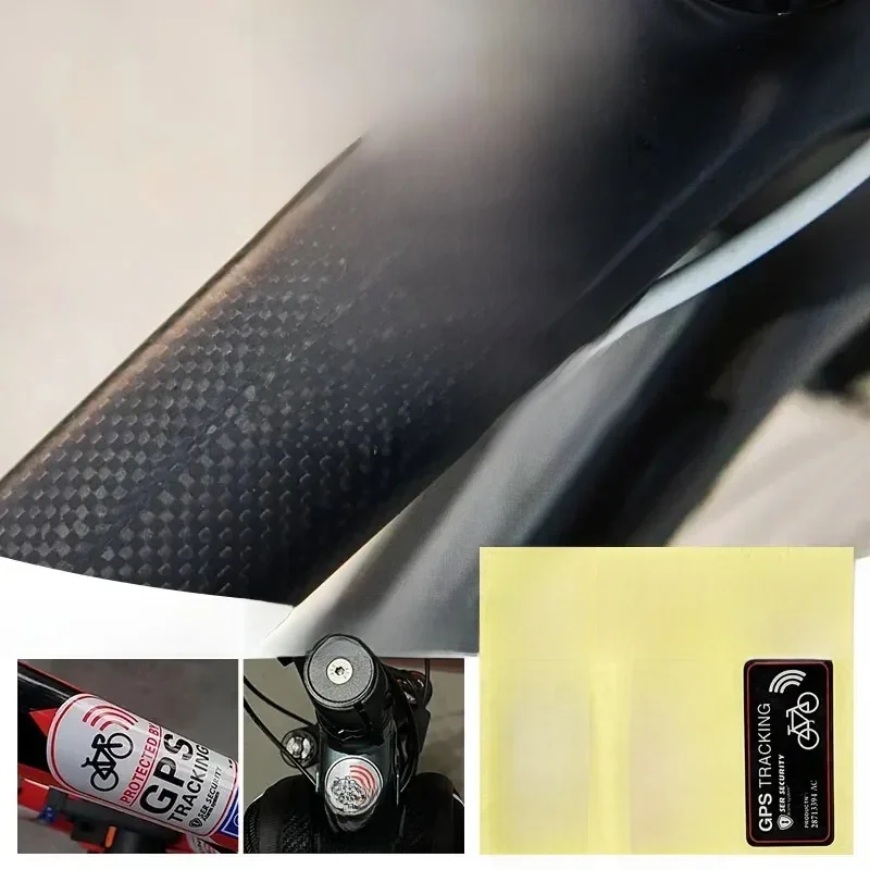 AliExpress NONE GPS Tracking Alarm Sticker MTB Road Bike Scooter Motorcycle Anti-Theft Decal Warning Reflective Paster for Bicycle Accessories