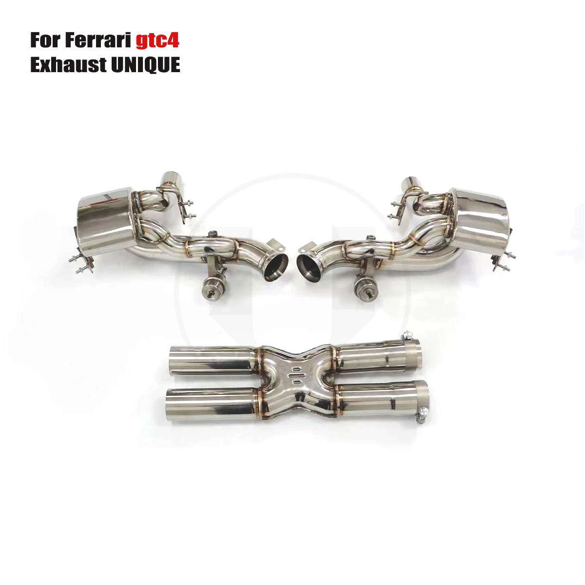 UNIQUE For 2017+ Ferrari gtc4 lusso 3.9T performance valve exhaust system ss304 exhaust muffler