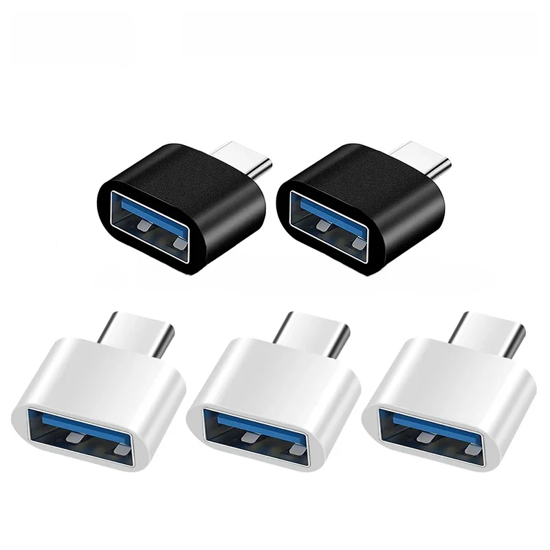 Connecteur adaptateur universel de type C vers USB 2.0 OTG, câble convertisseur pour téléphone portable Samsung, 5 pièces
