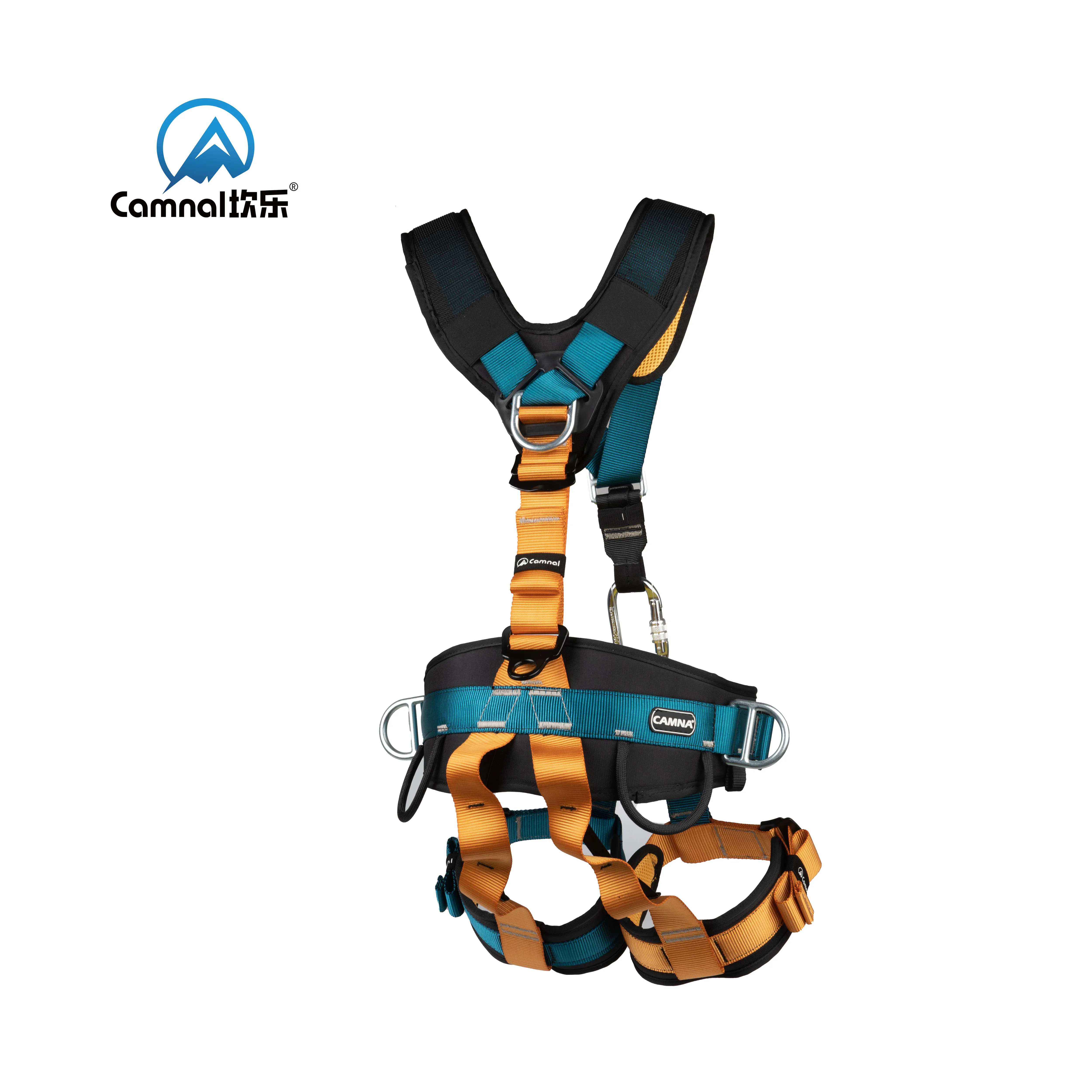 Professional Full Body Rock Climbing Harness - Anti-Fall Safety Belt with Removable Gear & High-Altitude Protection Equipment