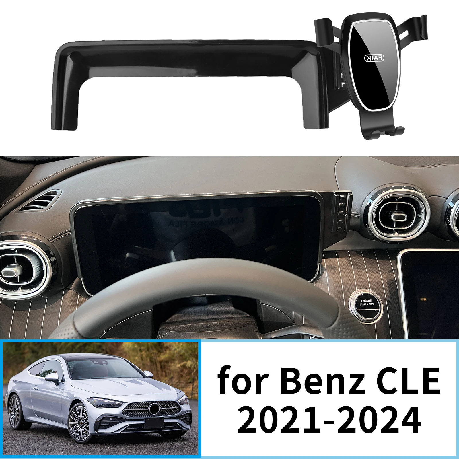 Fit for Mercedes Benz CLE 2021-2024 Coupe Sport  GPS Bracket Navigation Stand Auto Accessories