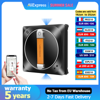 Window Cleaning Robot Liectroux YW910,Double Water Spray,Laser Sensor,Home Floor Windows Robot Vacuum Cleaner,App&Remote Control