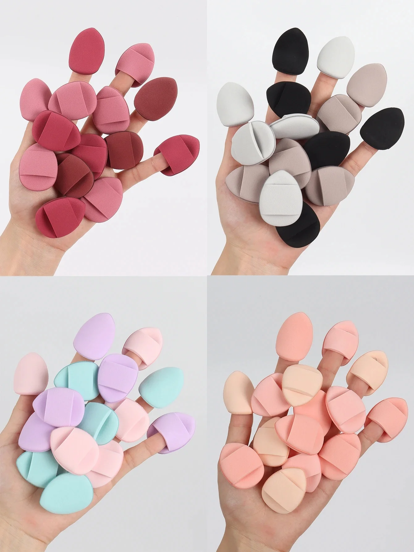 Finger Air Cushion Sponge Powder Puff Set Makeup Powder Puff Liquid Foundation Concealer Makeup Puff Wholesale — zdjęcie 2