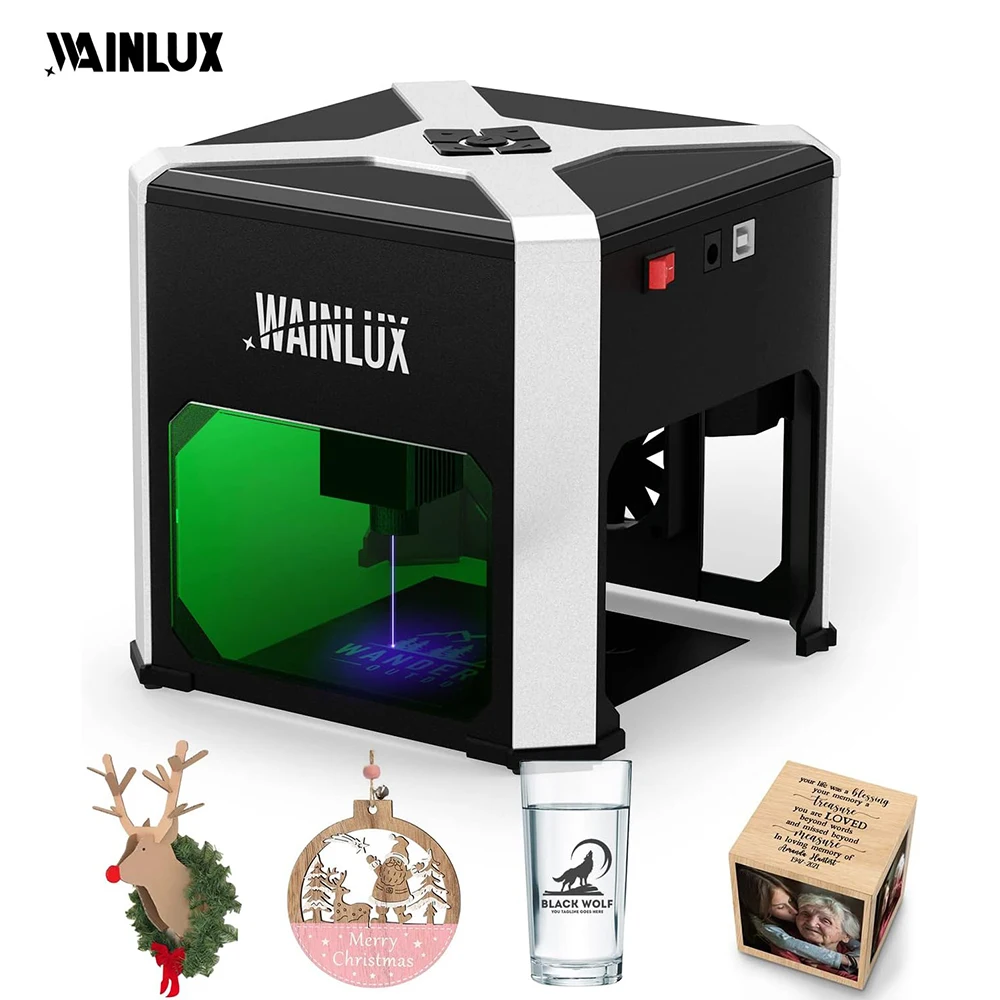 WAINLUX K6 Portable Laser Engraving Machine Household DIY Cutter Engraver Tool 3000mw Mini Laser Engraving Marking Machine