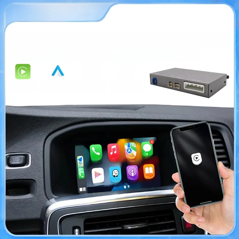 Draadloze Carplay voor Volvo XC60 S60 V40 V60 XC90 S90 Module Auto Accessoires Android Auto Airplay Spiegel Link - afbeelding 2