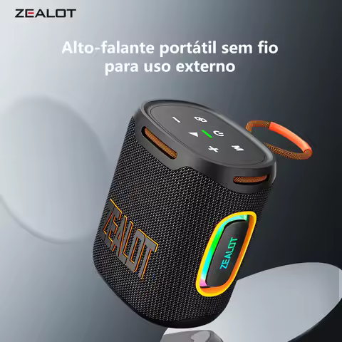 ZEALOT S122 Caixa de Som Bluetooth Portátil 25W - Bass Boost, Emparelhamento Dual, Bateria 6000mAh