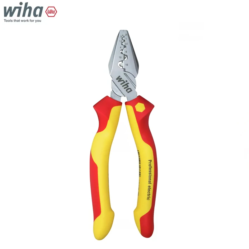 wiha-35862-professional-insulated-crimping-pliers-180mmfor-electrical-work