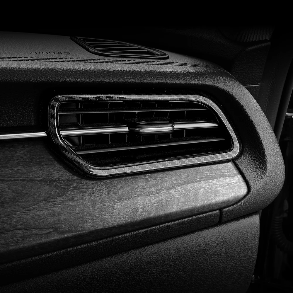For Kia Cadenza K7 2017-2019 LHD Center Console Air Vent Front Side Vents Decorative Cover Outlet Stripe Car Interior Stickers