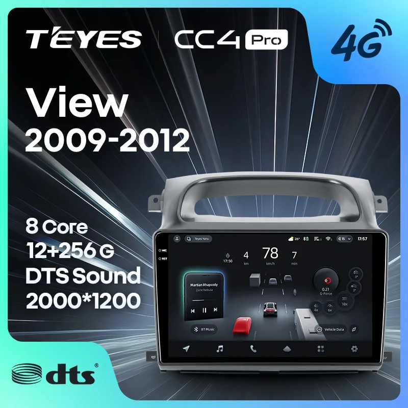 TEYES CC4 PRO For Foton View 2009 - 2012 CarPlay Radio Multimedia Stereo Car play Android Auto 2DIN Autoradio
