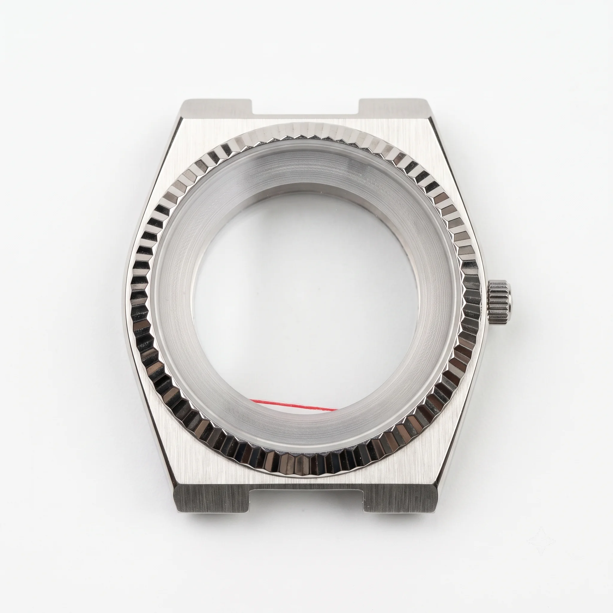 PRX NH35 With Silver Ring Sapphire Crystal Fluted Bezel Watch Cases Parts For PRX Super Player NH34 NH35 NH36 NH38 Movement