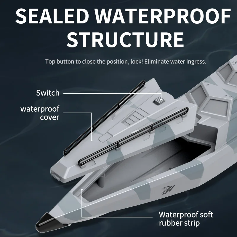 RC Boat 2.4Ghz 25 km/h impermeabile ad alta velocità telecomando nave da corsa motoscafo per bambini modello giocattolo 14 + TX727