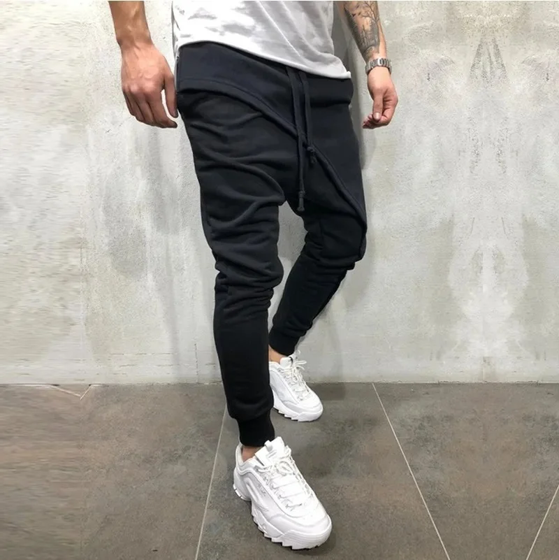 Męskie spodnie cargo streetwear hip hop spodnie dresowe męskie spodnie średniowieczne modne spodnie wielokolorowe spodnie z kieszeniami spodnie dresowe — zdjęcie 2