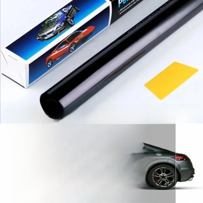 Feuilles de fenêtre de voiture noires VLT 3M x 50CM, Film teinté pour vitres de maison, Films autocollants de protection solaire UV