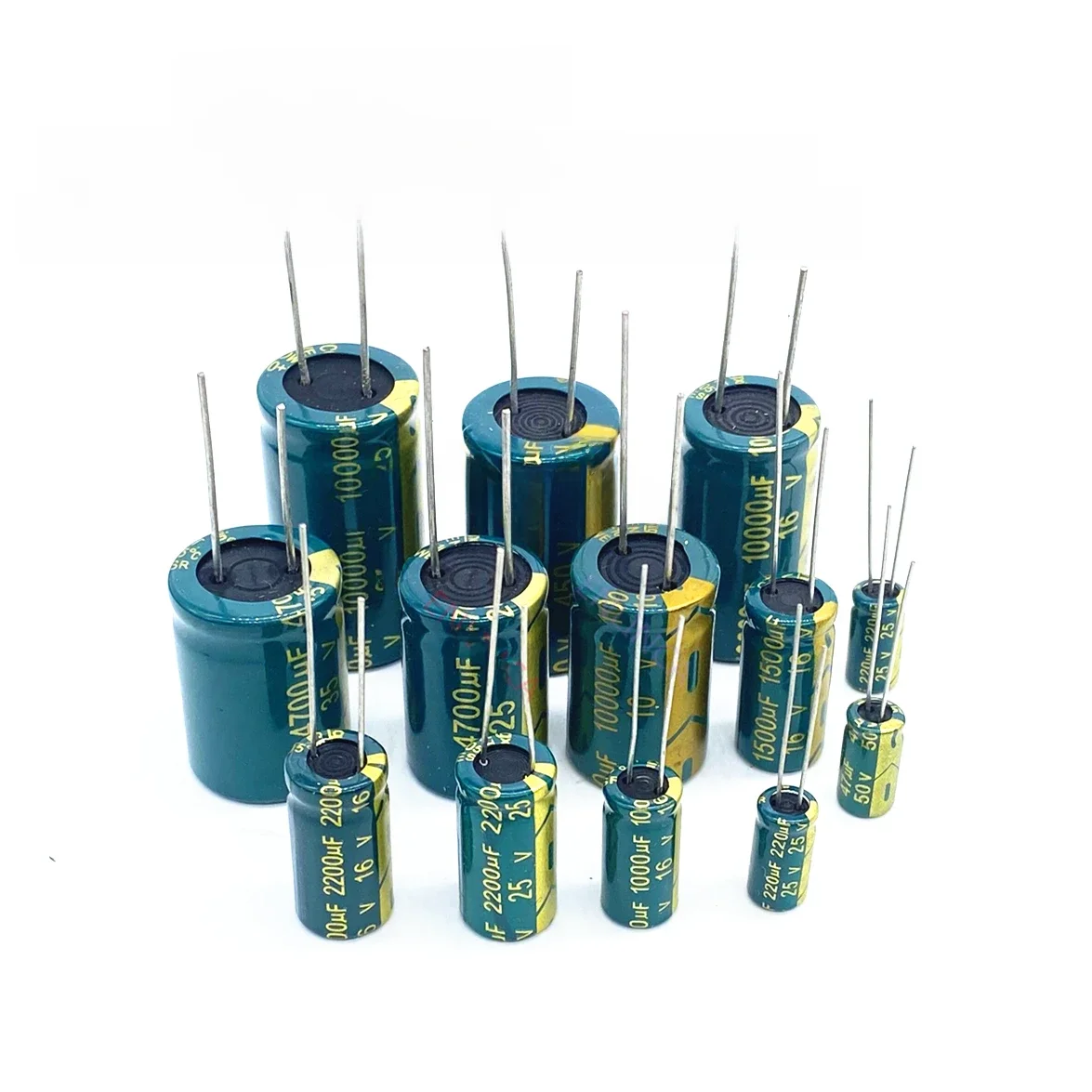 Kondensator elektrolityczny wysokiej częstotliwości 6.3V 10V 16V 25V 35V 50V 400V 450V 22UF 100UF 220UF 330UF 470UF 680UF 1000UF 1500UF 2200UF — zdjęcie 2